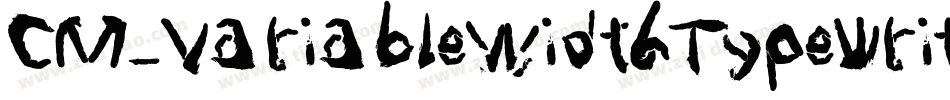 CM_VariableWidthTypewriter Regular字体转换